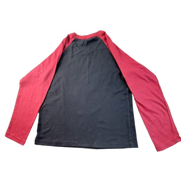 Marvel Spider-Man T-shirt Youth Long Sleeved Tee Red and Black size Small JH160 - Picture 2 of 3